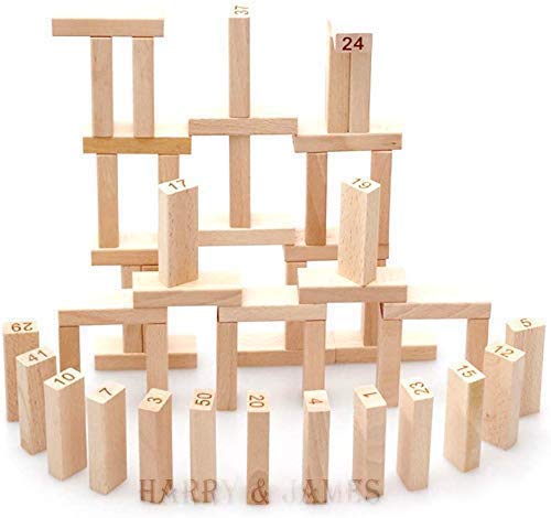 Wooden Block Stacking Game