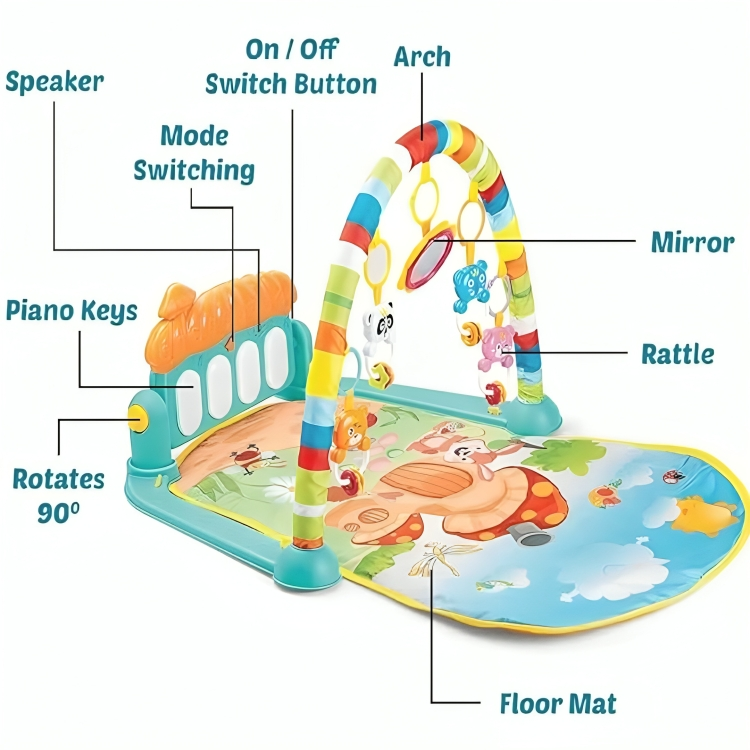 Musical Keyboard Mat piano Gym Mat Gym & Fitness Rack