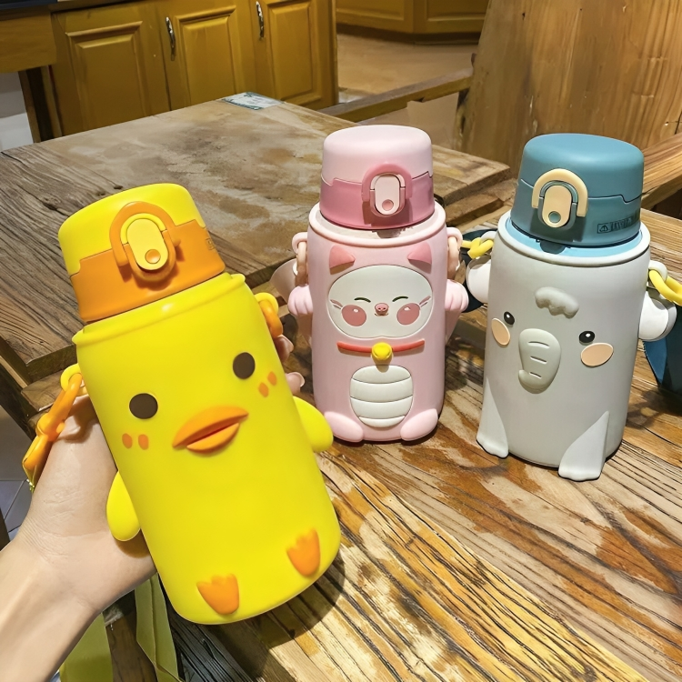 Kawaii Style bottle with dual insulated cups