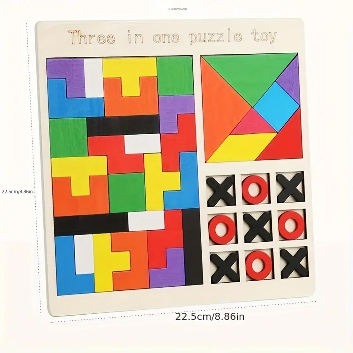 3 in 1 Wooden Puzzle