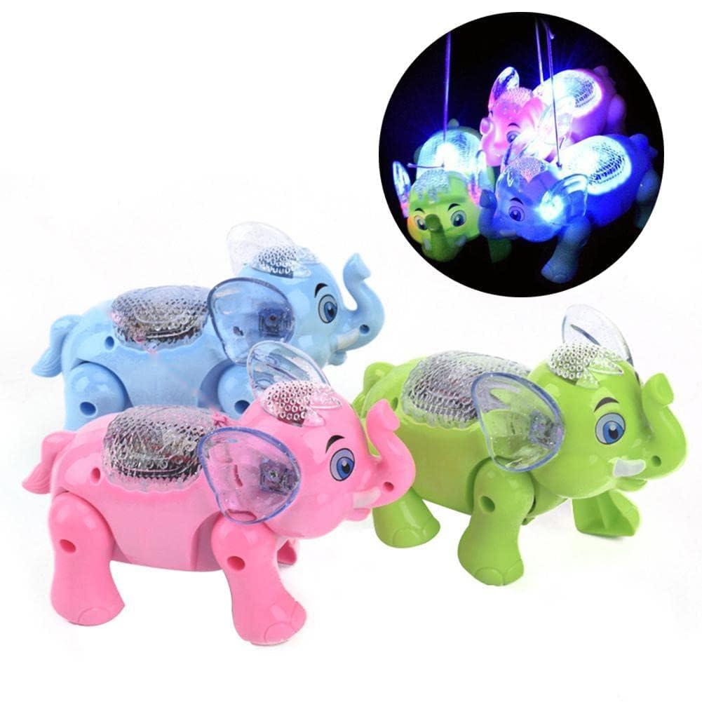Walking Electric Elephant Toy for kid Toddlers With Music And Realistic Tumpet Sound l Battry Operated