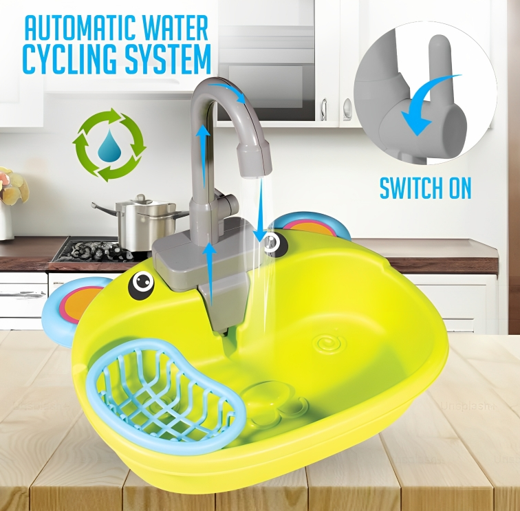 Pretend Play kitchen Sink Set
