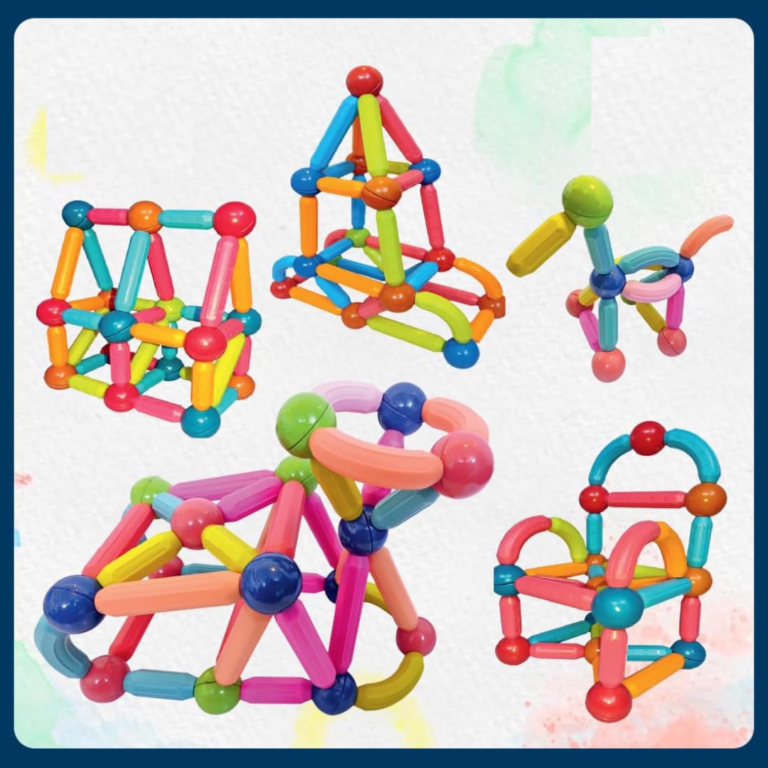 Magnetic Roundels Stick Building For Kids