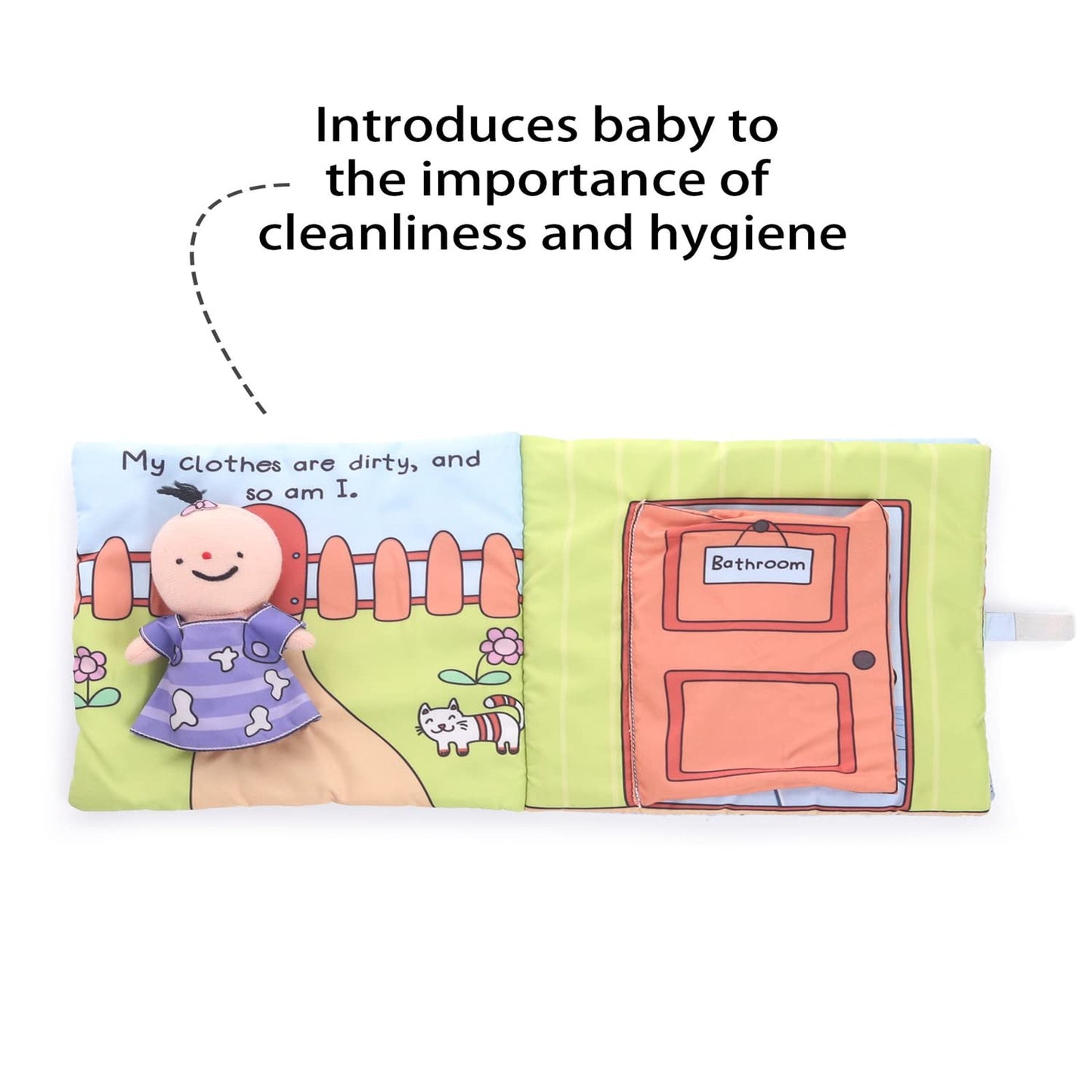 Bath Time Premium Cloth Book For Babiesl