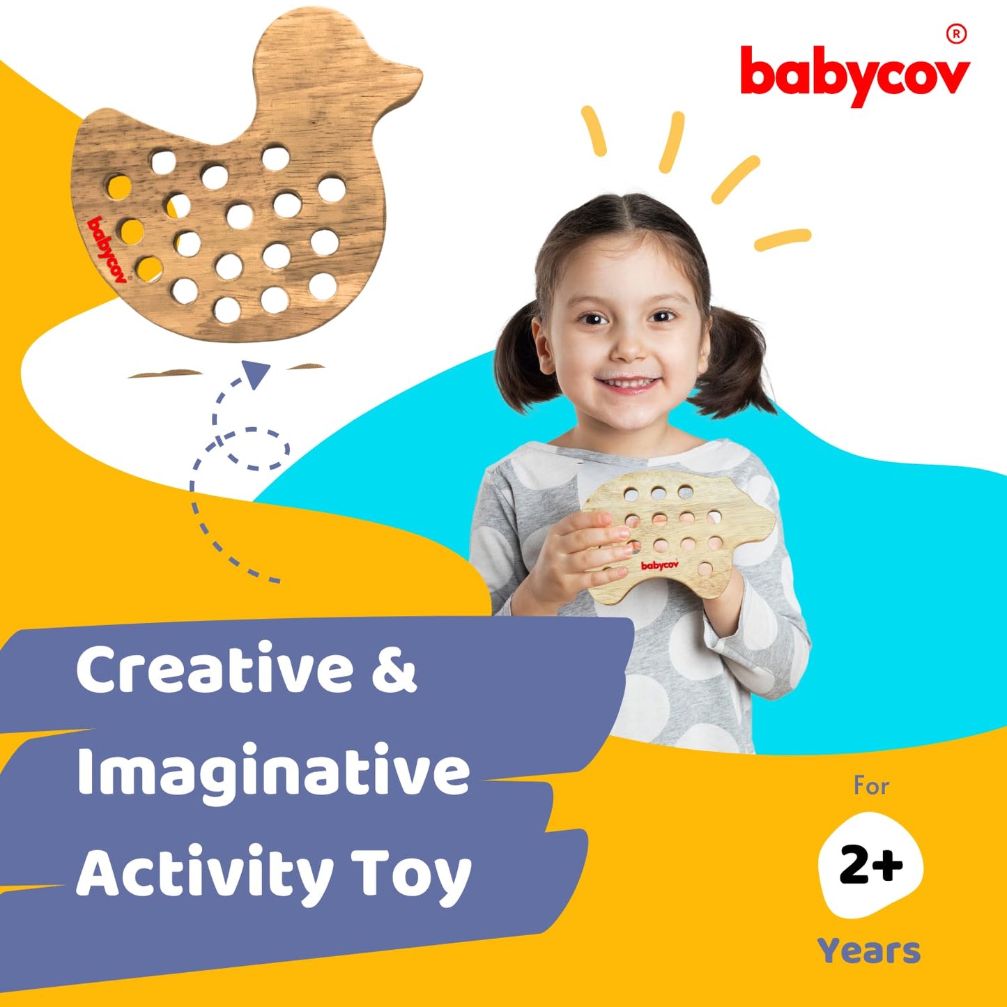 Wooden Lacing Toy