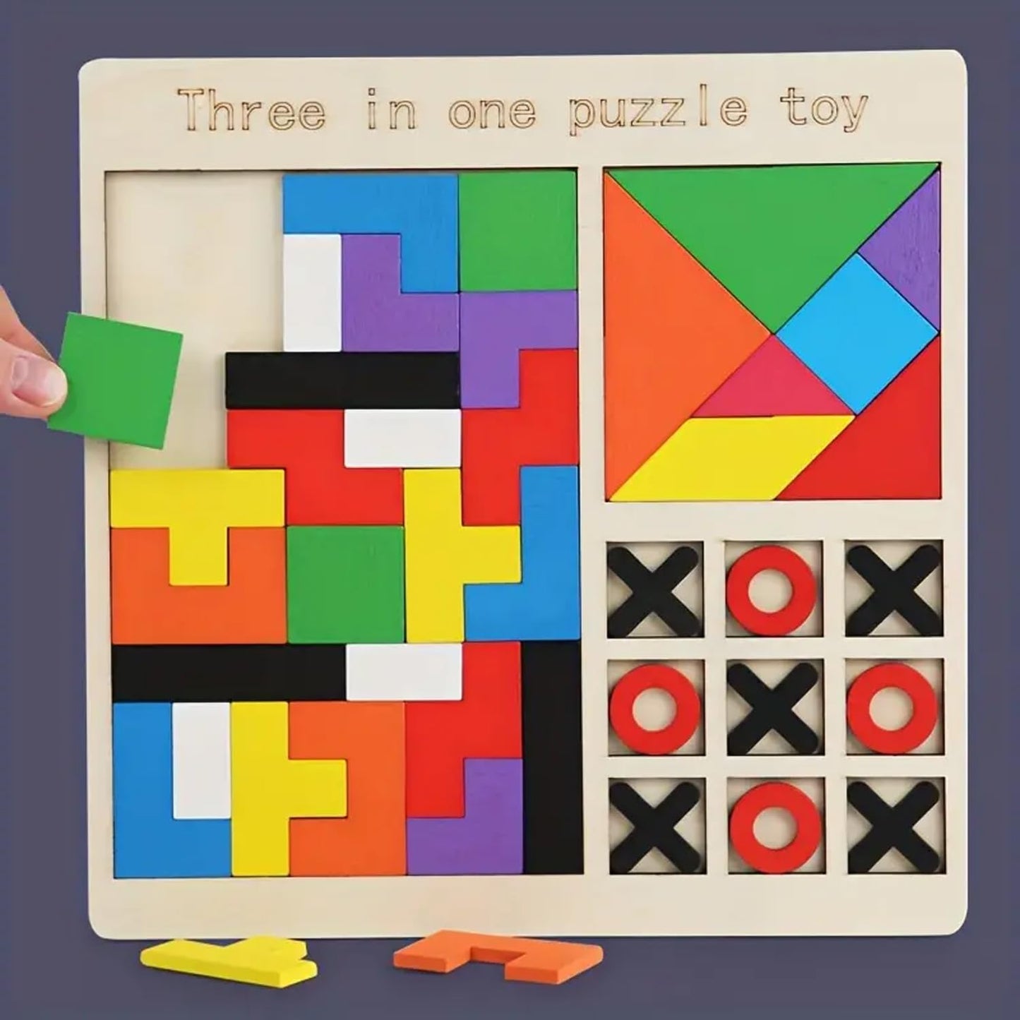 3 in 1 Wooden Puzzle