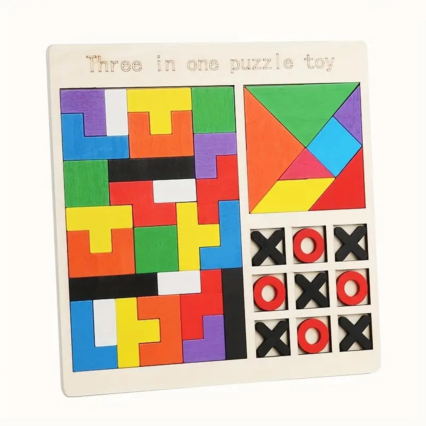 3 in 1 Wooden Puzzle