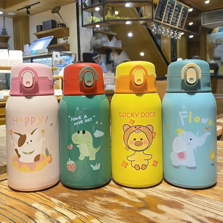 Kawaii Style bottle with dual insulated cups