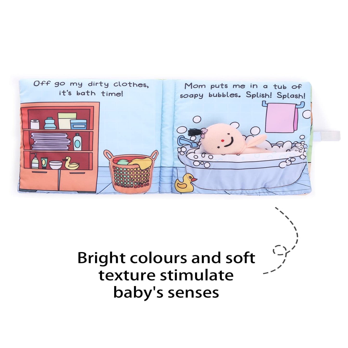 Bath Time Premium Cloth Book For Babiesl