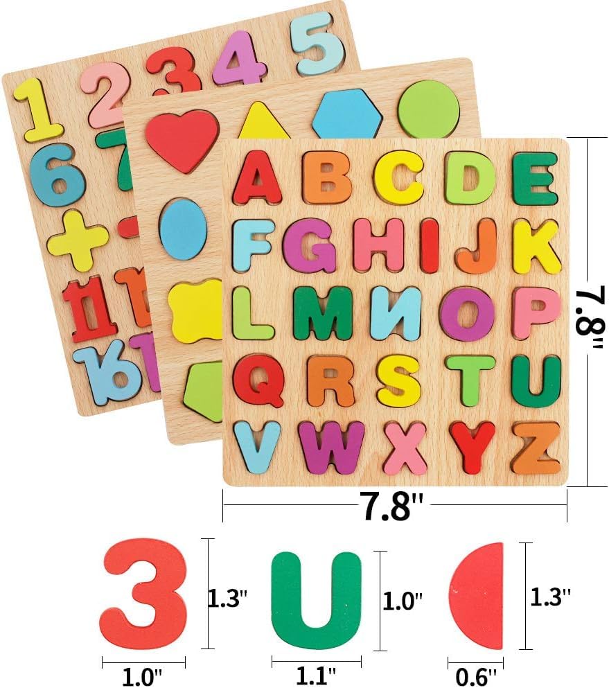 Educatinoal Board Wooden Learning Borad l Puzzel Set