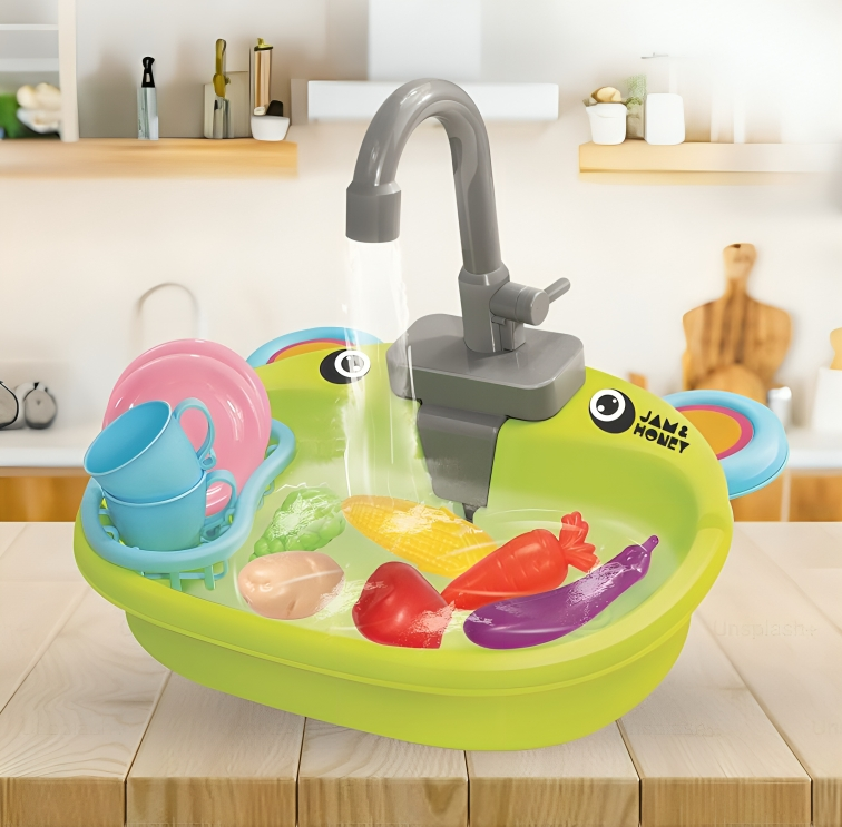 Pretend Play kitchen Sink Set