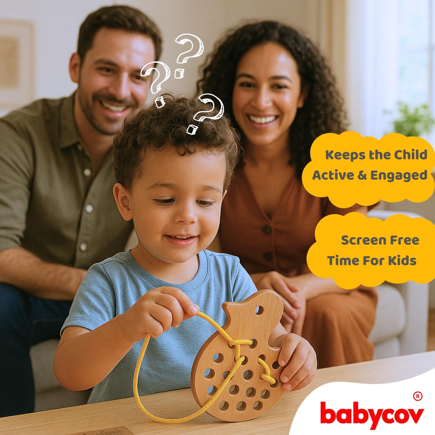 Wooden Lacing Toy
