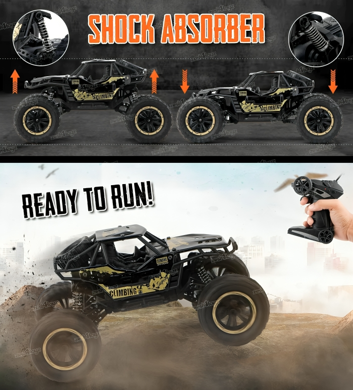 RC Monster Truck with exhaust smoke 4X4