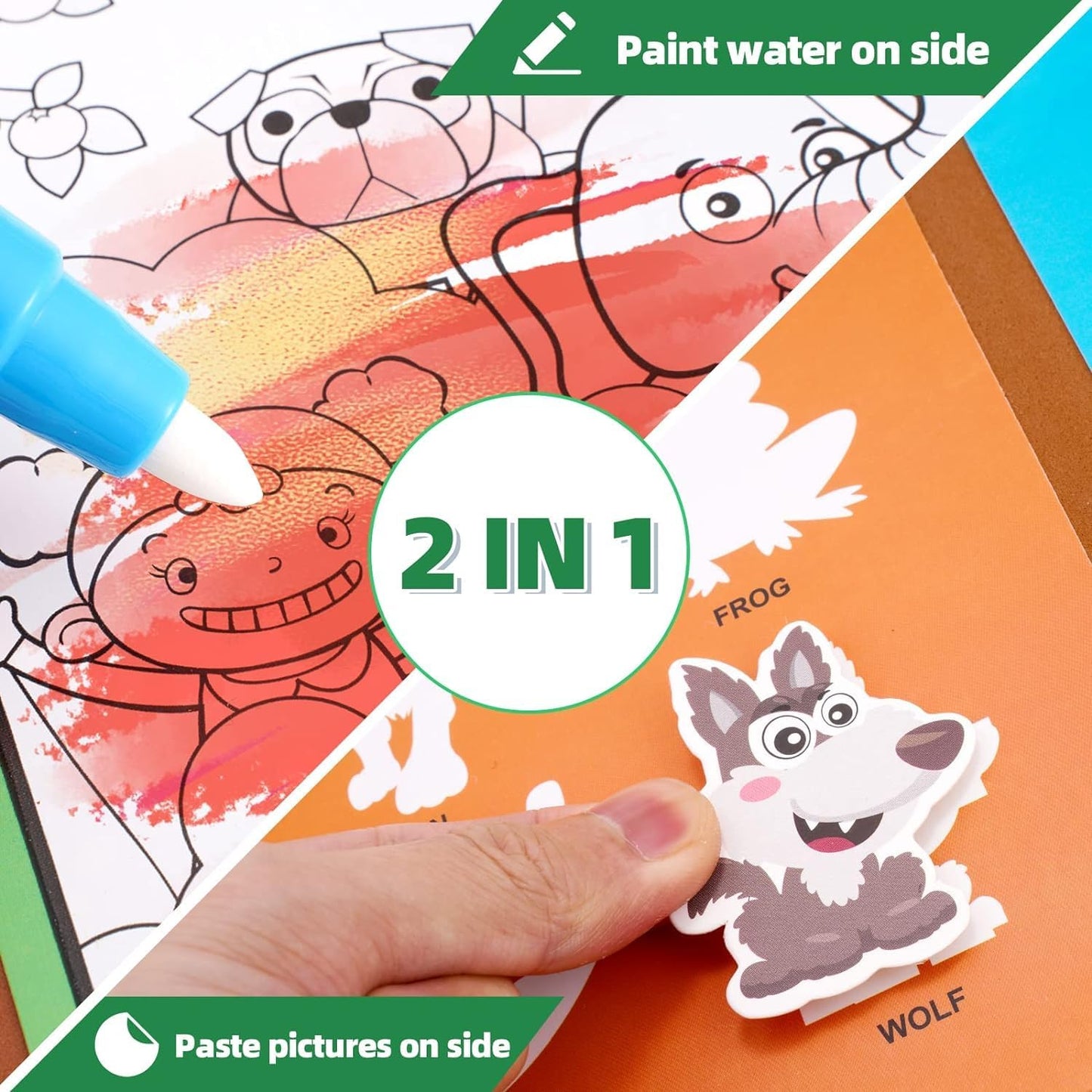 Magic Water Coloring Book Educatinoal Fun Bonding Time For Kid