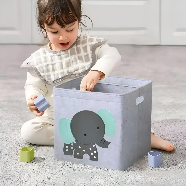 Kids organiser bins - Tidiness with fun
