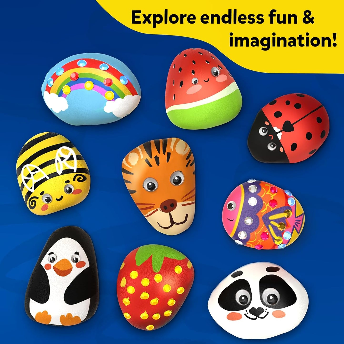 Rock painting kit For kids Age 6+