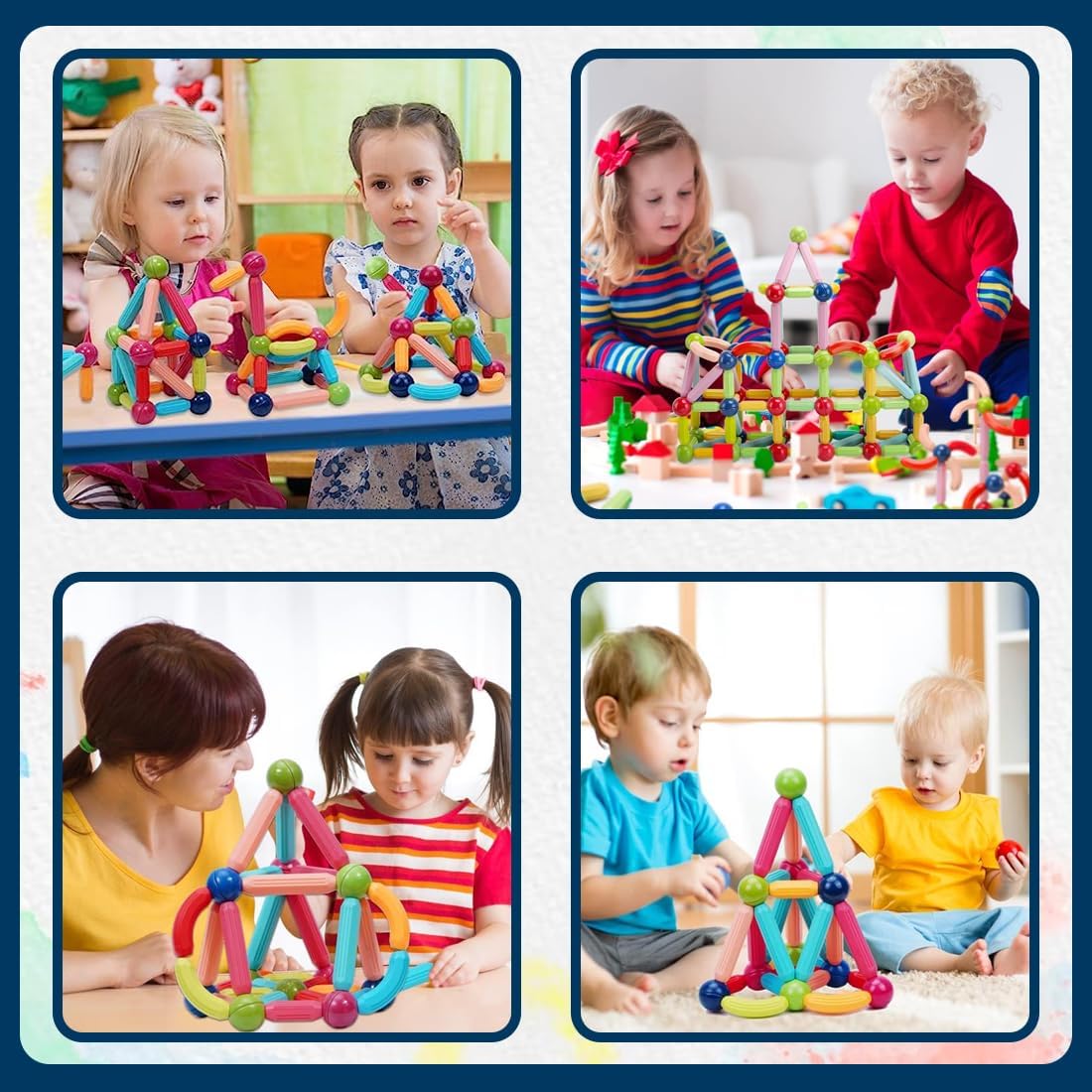 Magnetic Roundels Stick Building For Kids