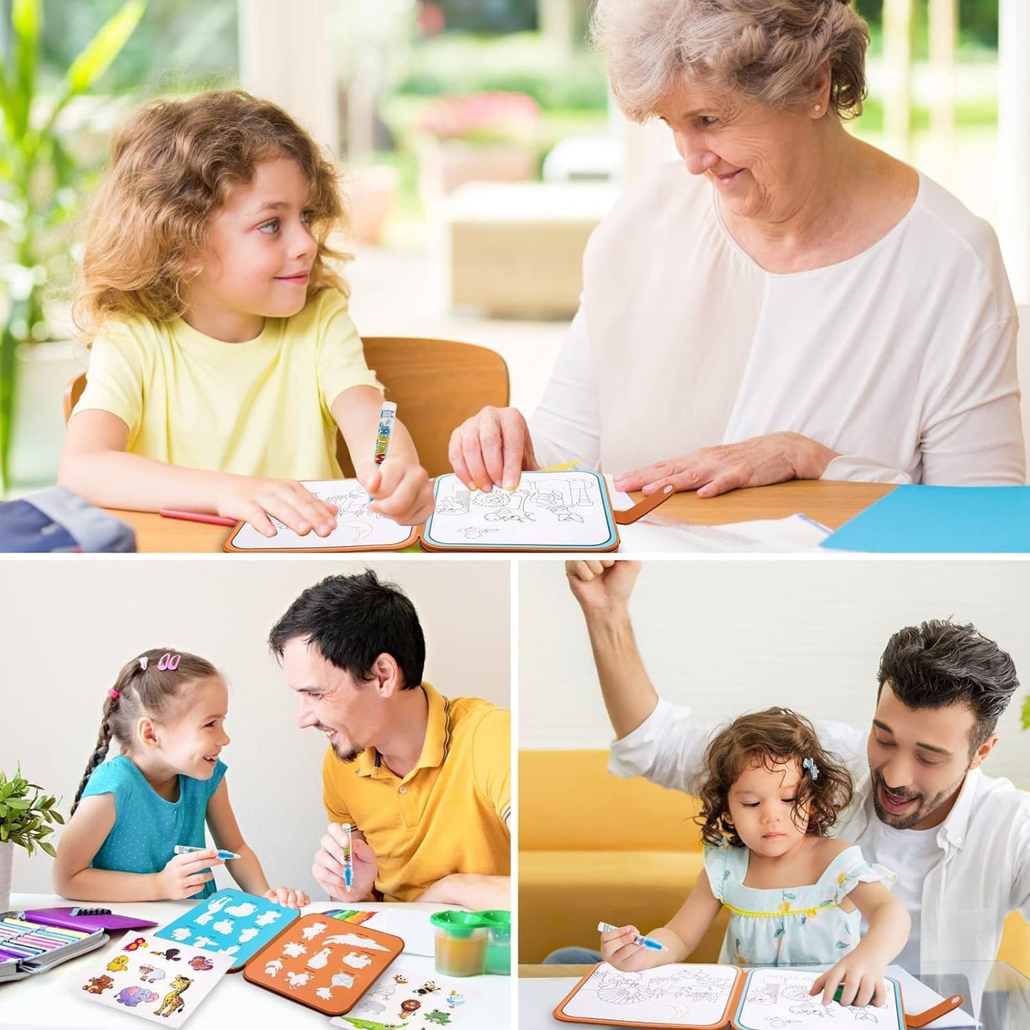 Magic Water Coloring Book Educatinoal Fun Bonding Time For Kid