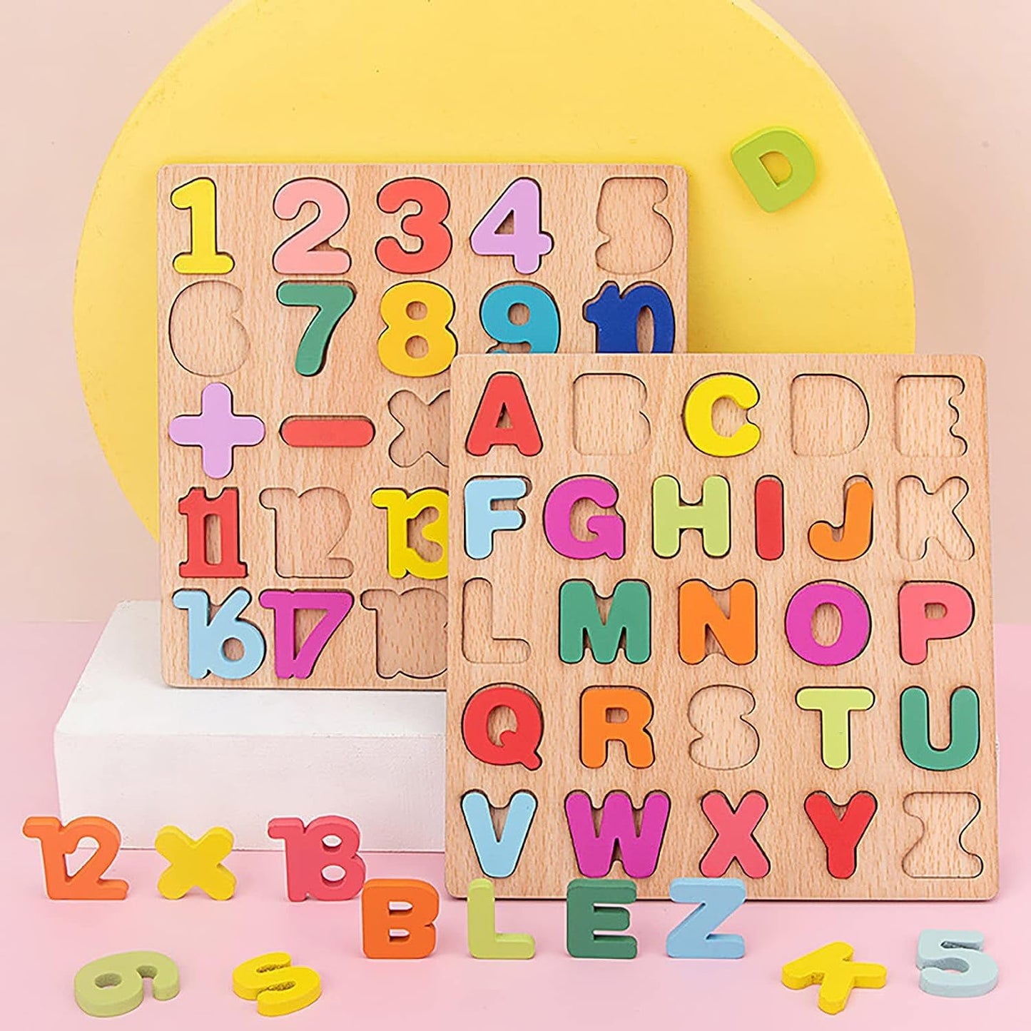 Educatinoal Board Wooden Learning Borad l Puzzel Set