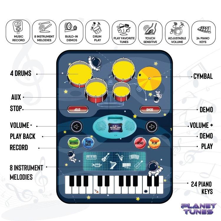 Musical play mat - Grow stems with music