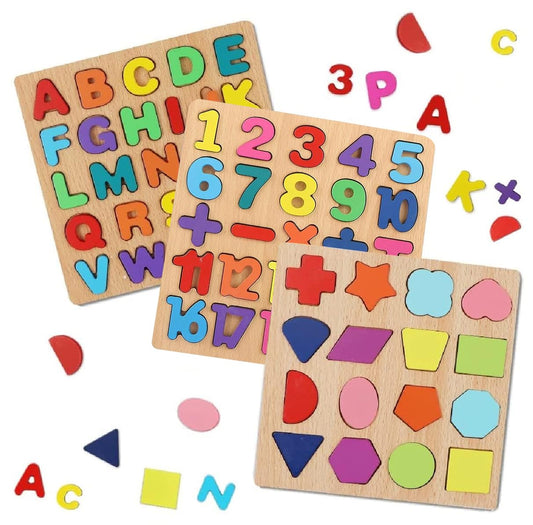 Educatinoal Board Wooden Learning Borad l Puzzel Set
