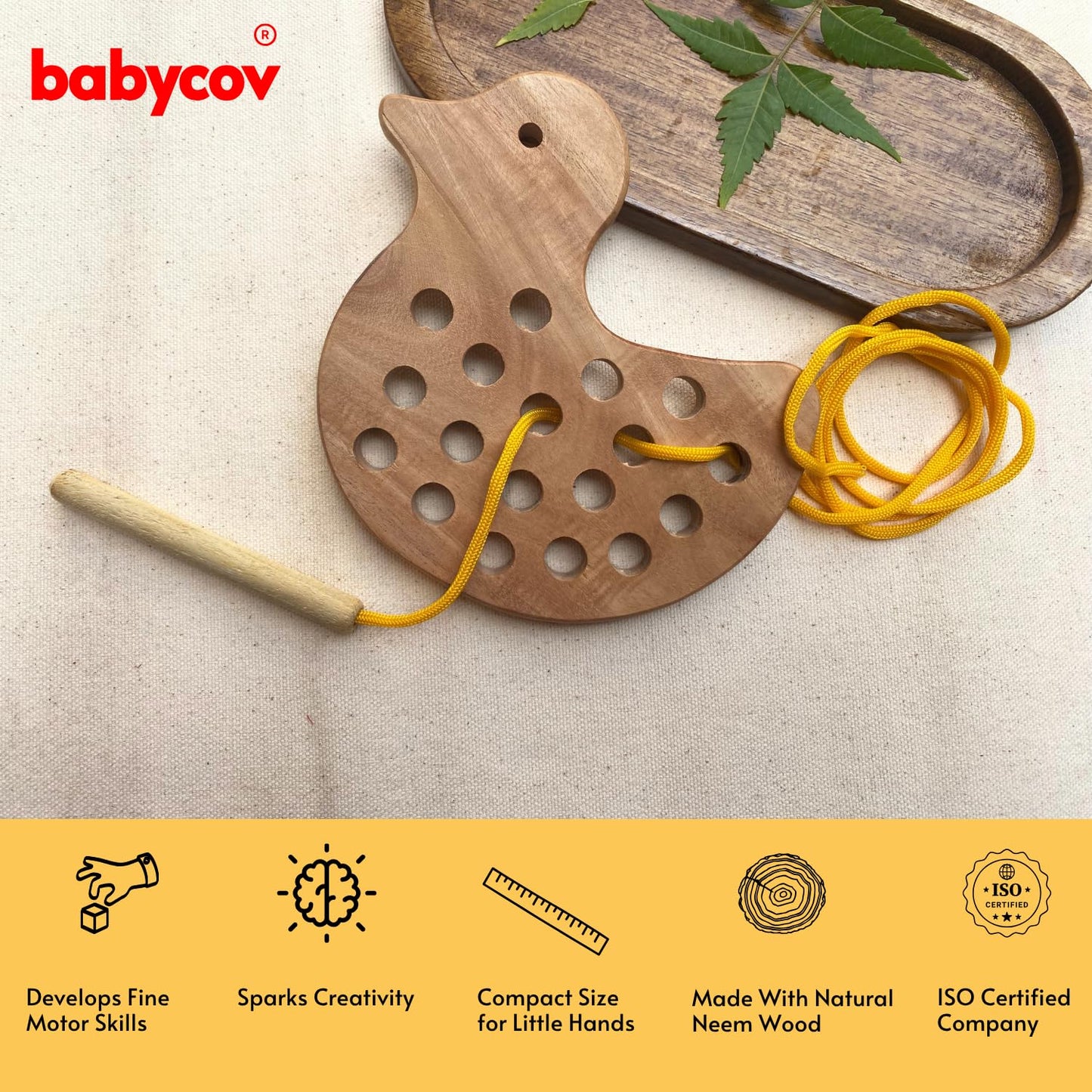 Wooden Lacing Toy