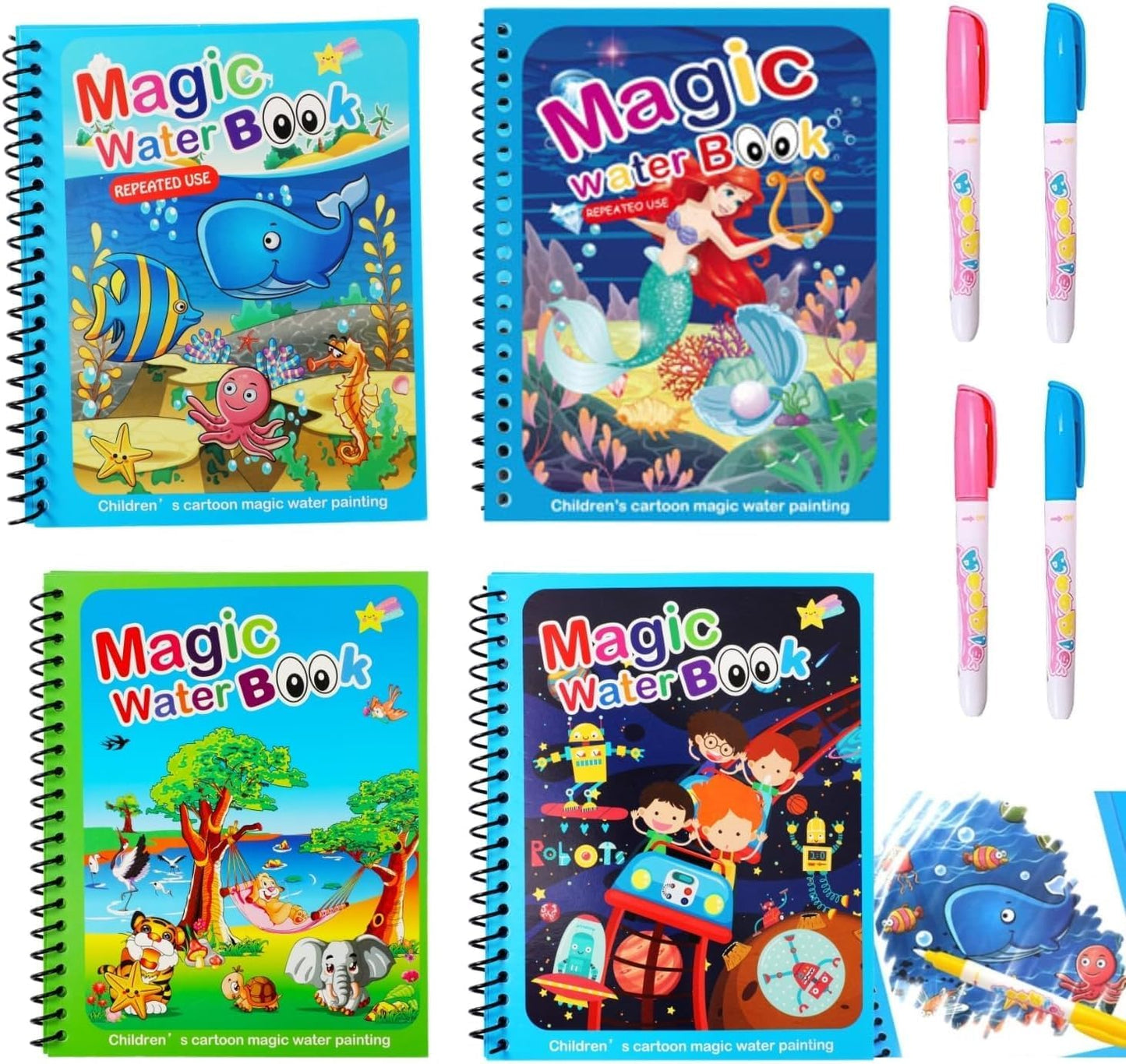Reusabel Magic Water Panting Book