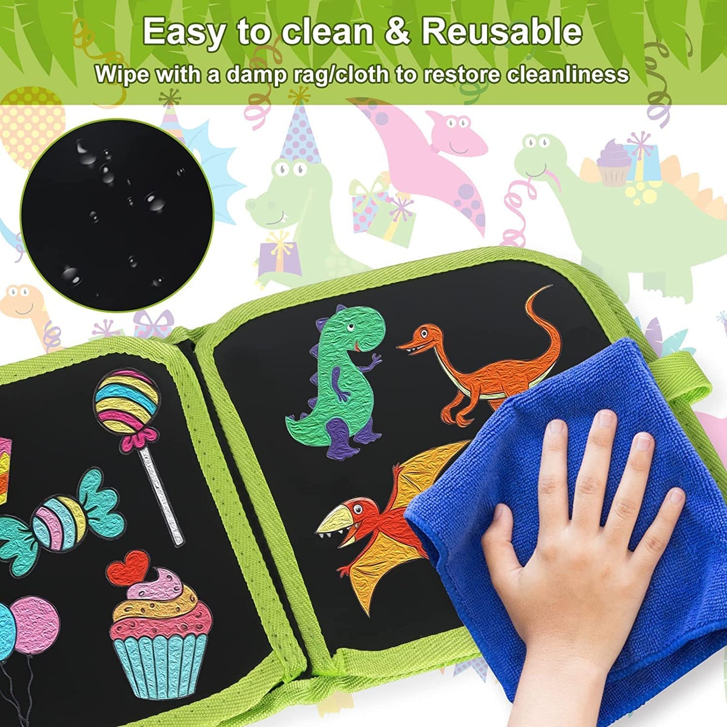 Erasable Doodle Book With 12 Watercolor Pens
