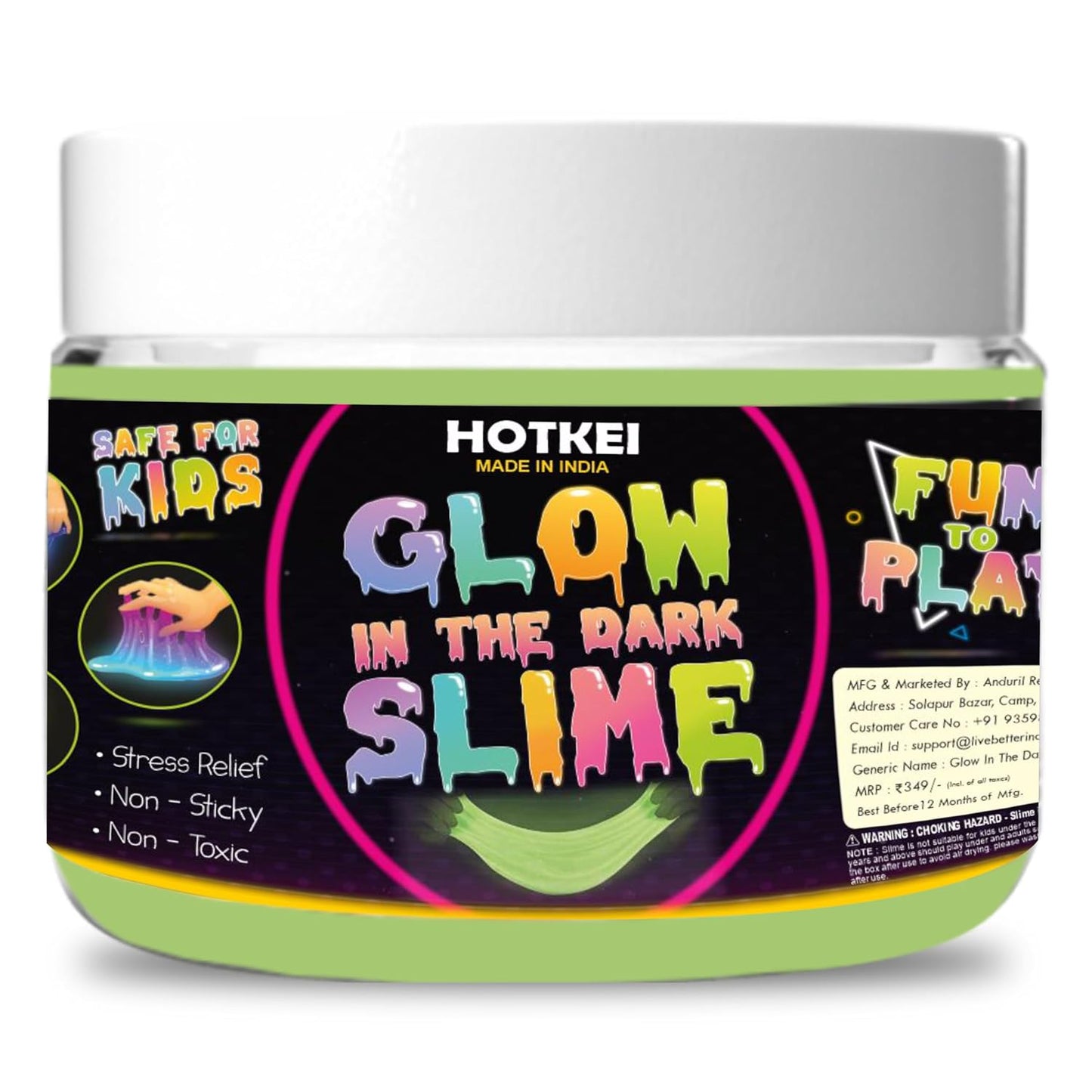 Glow In The Dark l DIY Slime Maker Set