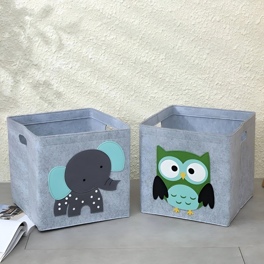 Kids organiser bins - Tidiness with fun