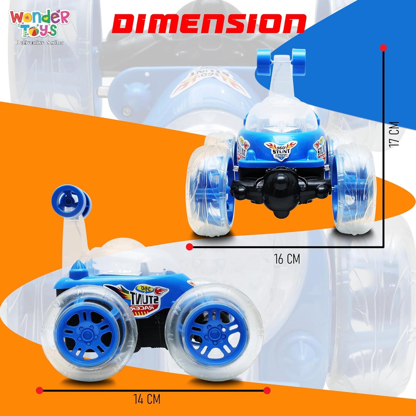 Stunt Car l Rotating & Rolling