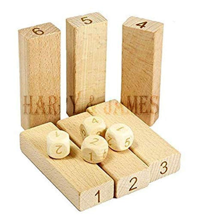 Wooden Block Stacking Game