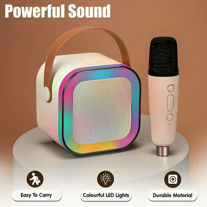 Karaoke With Bluetooth Speaker And Wireless Mic
