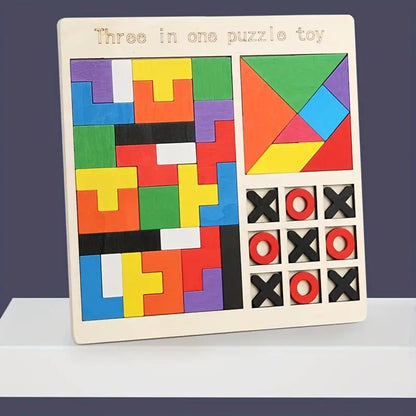 3 in 1 Wooden Puzzle