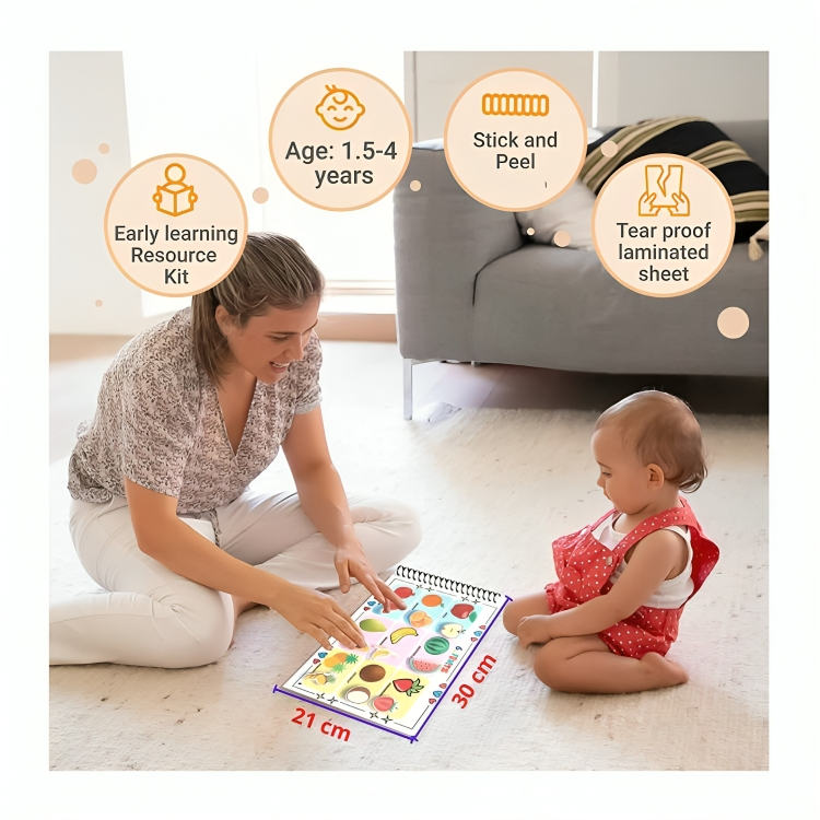 Kids Activity  Book l Travel Friendly Busy Book For 2+