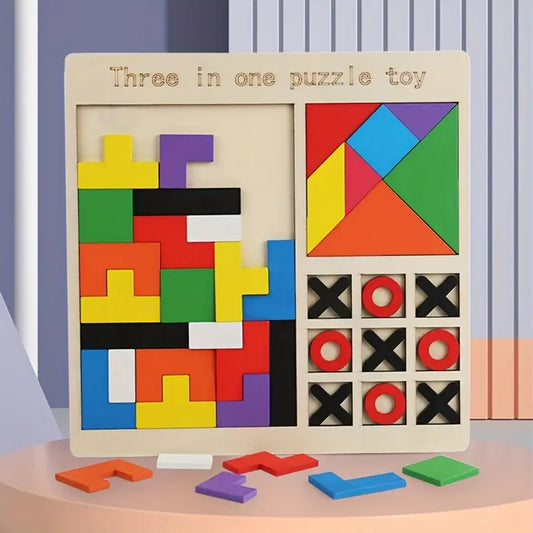 3 in 1 Wooden Puzzle