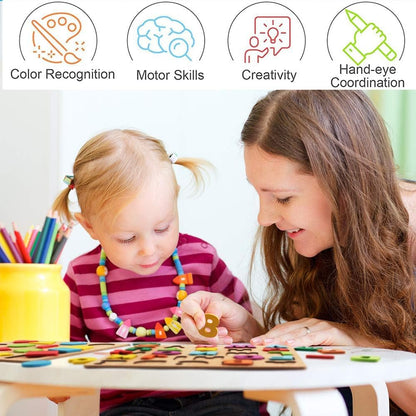 Educatinoal Board Wooden Learning Borad l Puzzel Set