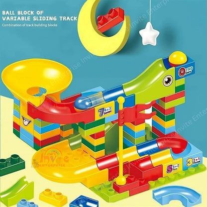 88PCS Assembly Block Marble Run Slide Track