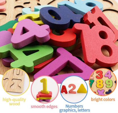 Educatinoal Board Wooden Learning Borad l Puzzel Set