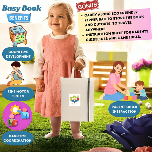 Kids Activity  Book l Travel Friendly Busy Book For 2+