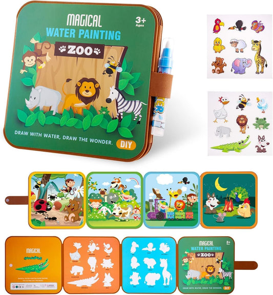 Magic Water Coloring Book Educatinoal Fun Bonding Time For Kid