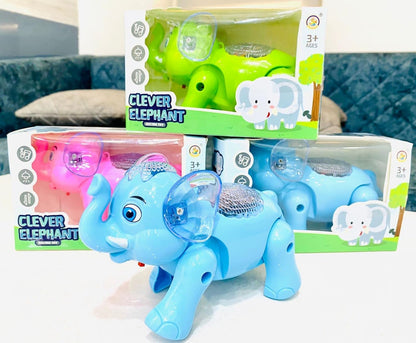 Walking Electric Elephant Toy for kid Toddlers With Music And Realistic Tumpet Sound l Battry Operated