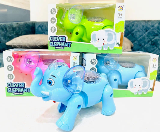 Walking Electric Elephant Toy for kid Toddlers With Music And Realistic Tumpet Sound l Battry Operated