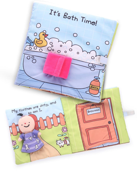Bath Time Premium Cloth Book For Babiesl