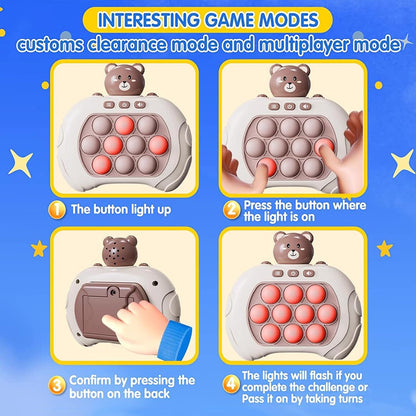 Light Up Quick Push Fidget Game