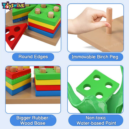 5 in 1 Wooden Sorting Toy