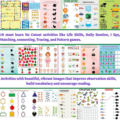 Kids Activity  Book l Travel Friendly Busy Book For 2+