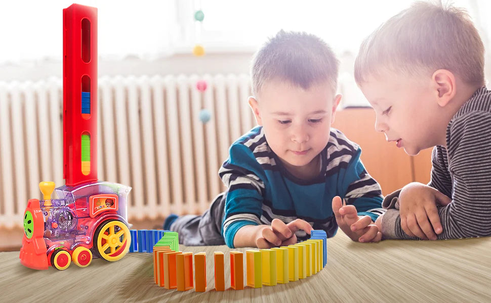 Domino Dash Train: Kids Educational Toy with Light & Sound